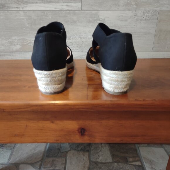 Black Canvas Life Stride Espadrilles 8.5M - Picture 4 of 6